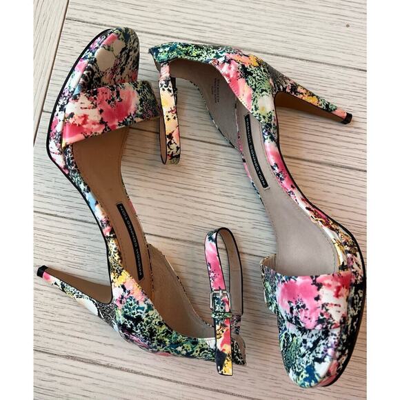 French Connection women's open toe Nata strappy 4" heel dress‎ sandal. Size 9.5. - Picture 3 of 7